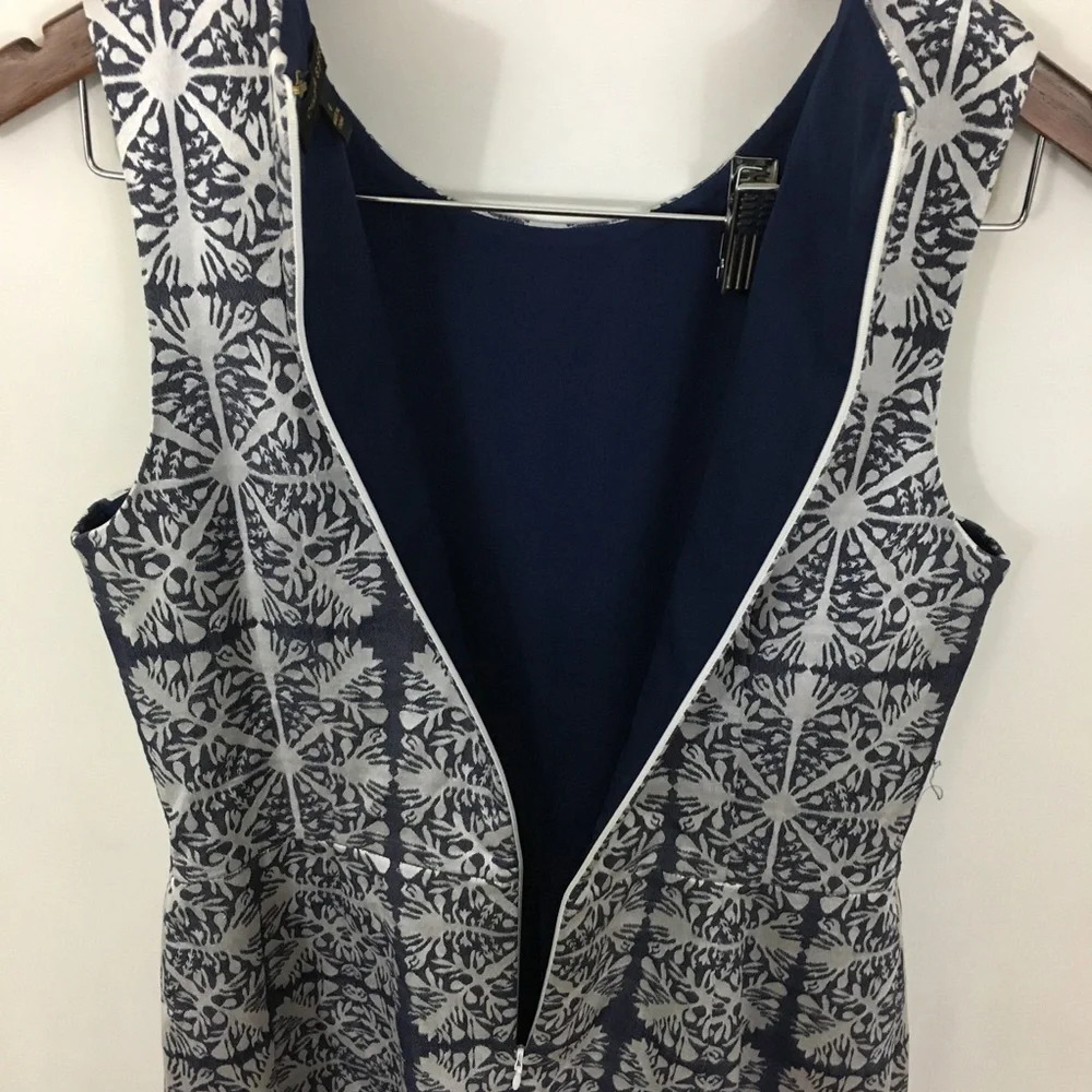 Cynthia Steffe Blue Embroidered Shift Dress - Picture 5 of 7